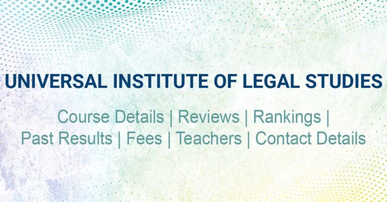 Supreme law coaching center: Universal Institute of Legal Studies