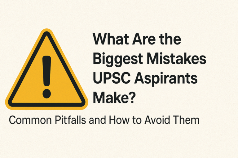 Biggest Mistakes of UPSC Aspirants