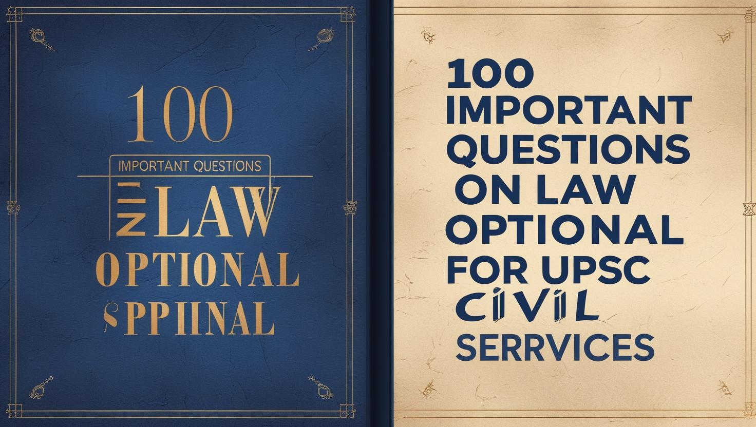 100 Important Questions on Law Optional for UPSC