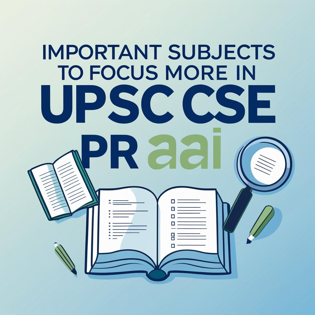 Important Subjects to Focus More in UPSC CSE Preparation
