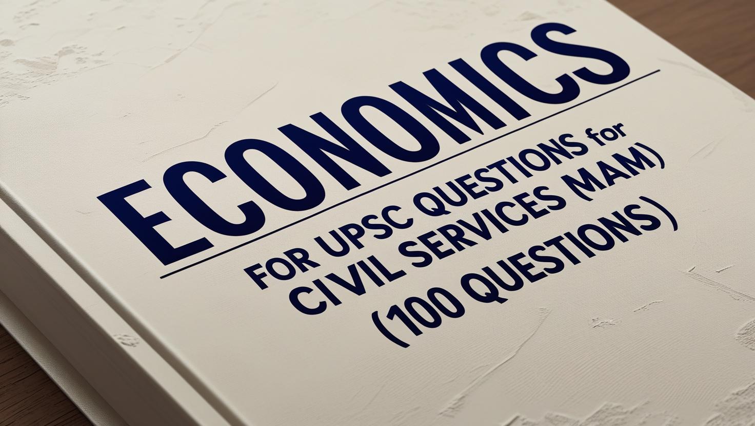 Economics Questions for UPSC Mains