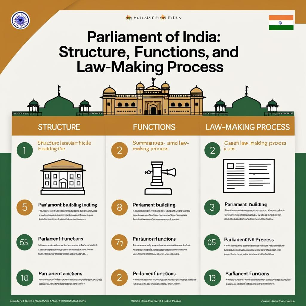 Parliament of India Structure, Functions