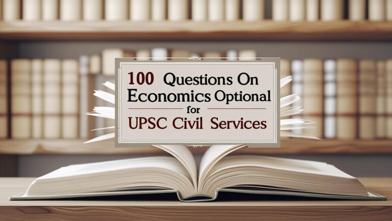 Questions on Economics Optional for UPSC Civil Services
