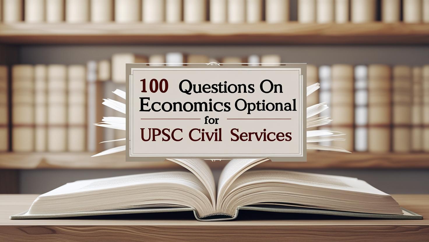 Questions on Economics Optional for UPSC Civil Services