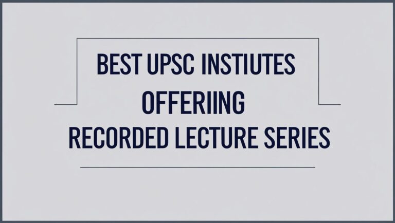 Recorded Lecture Series In India