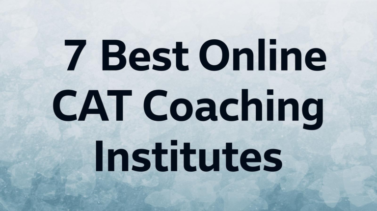 Best Online CAT Coaching Institutes