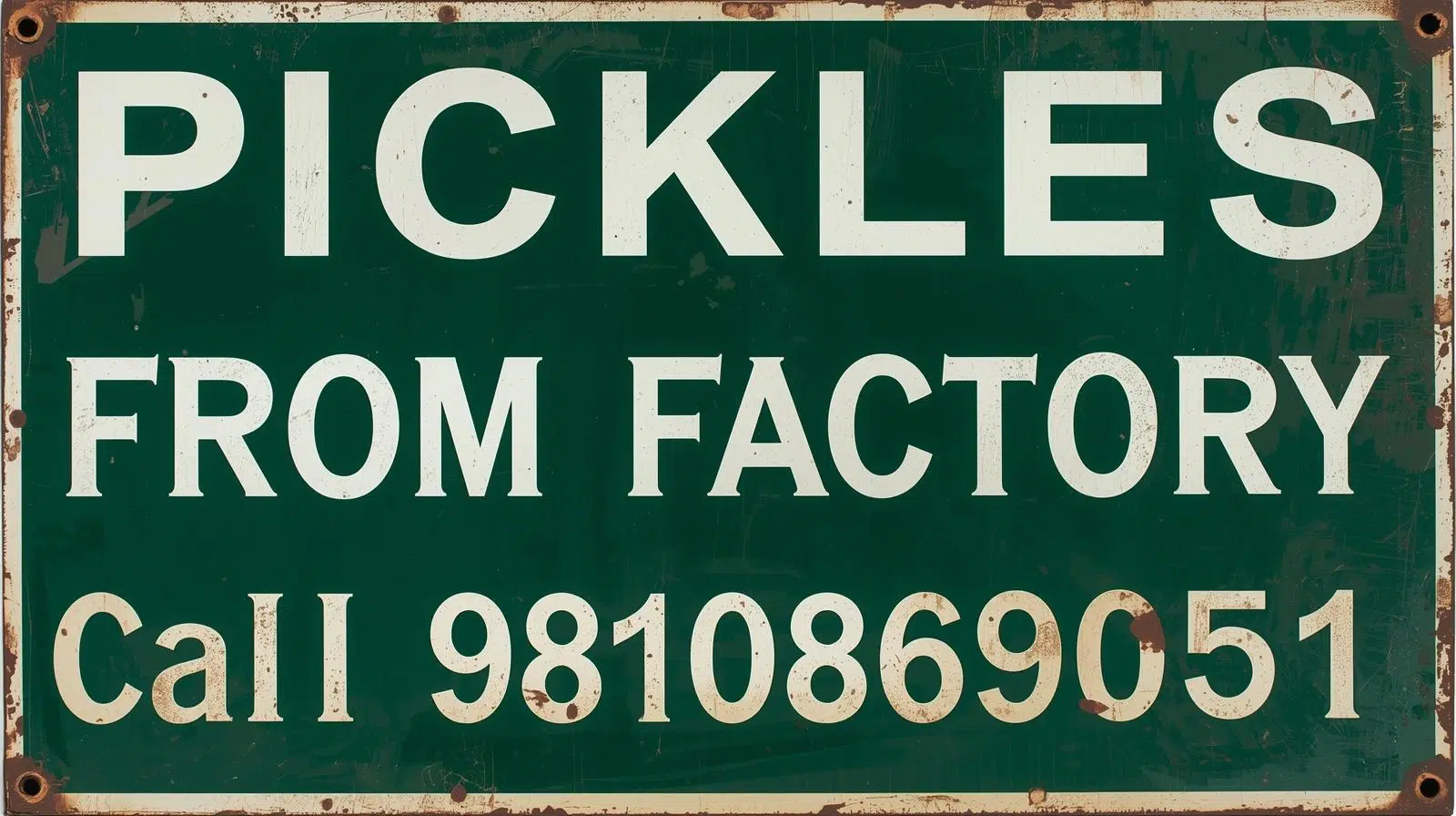 Pickles from Factory