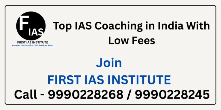 Best IAS Coaching in India with Low Fees