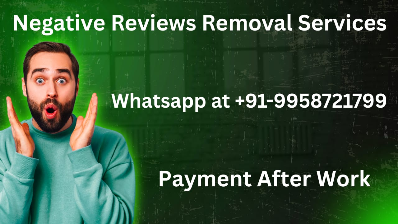 Negative reviews removal services