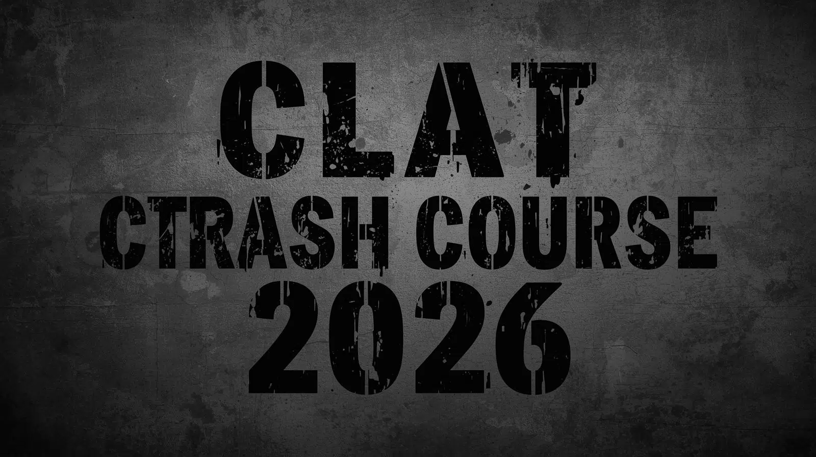 CLAT CRASH COURSE 2026
