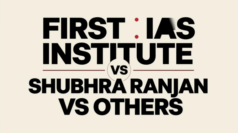 FIRST IAS Institute vs Shubhra Ranjan vs Others