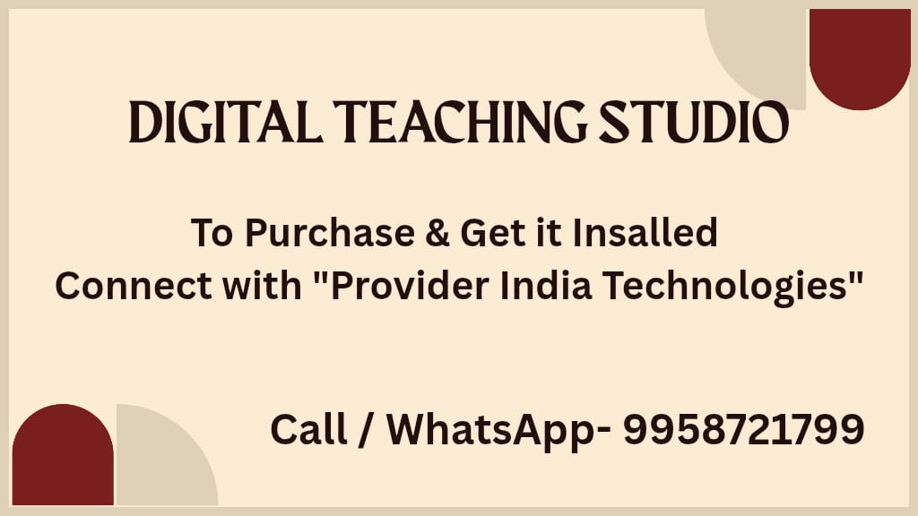 Teaching Studio setup in india Teaching Studio setup in india