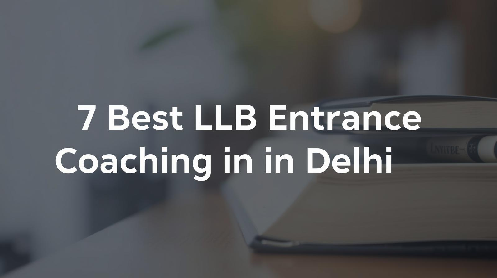 7 Best LLB Entrance Coaching in Delhi