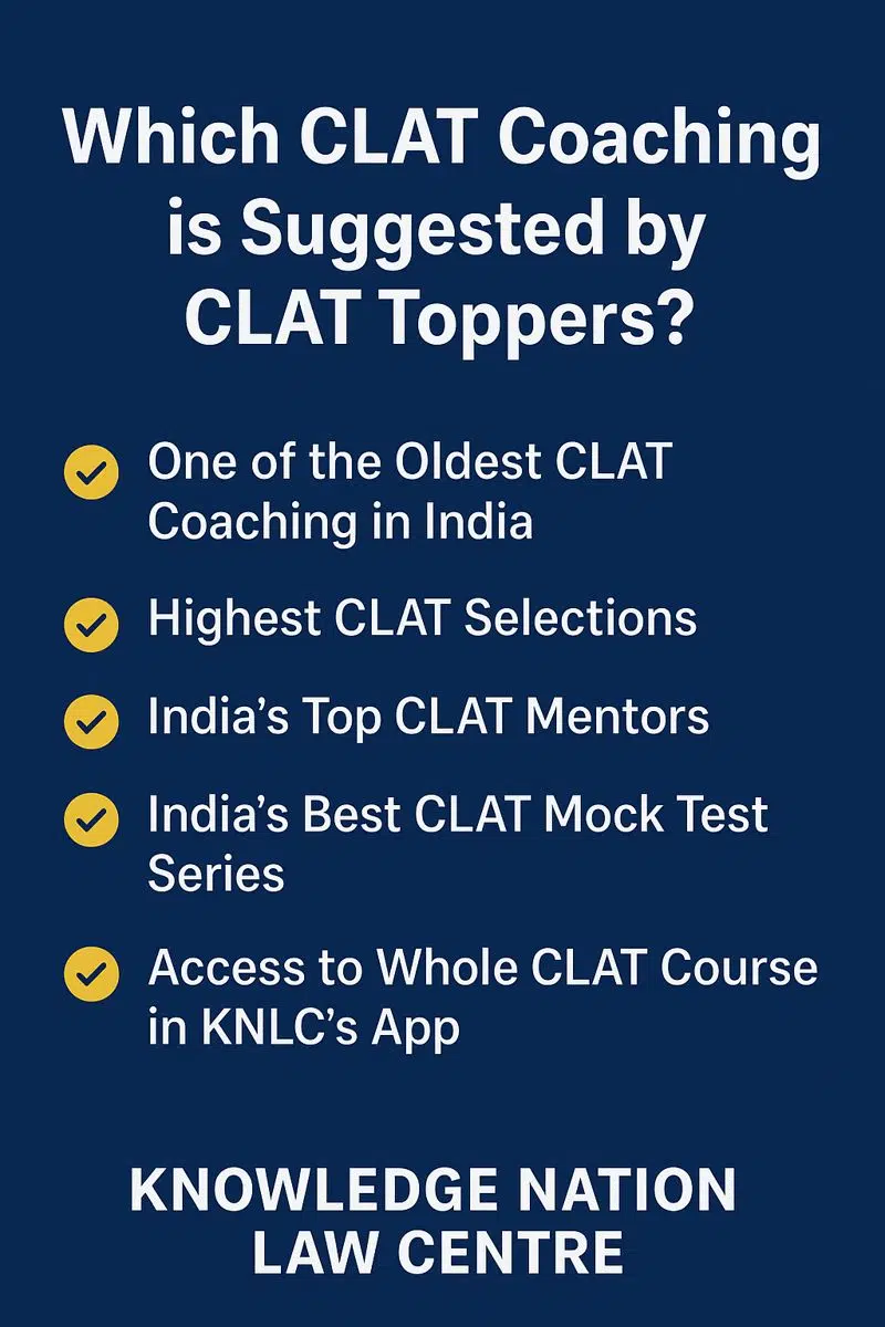 Which CLAT Coaching is Suggested by CLAT Toppers?