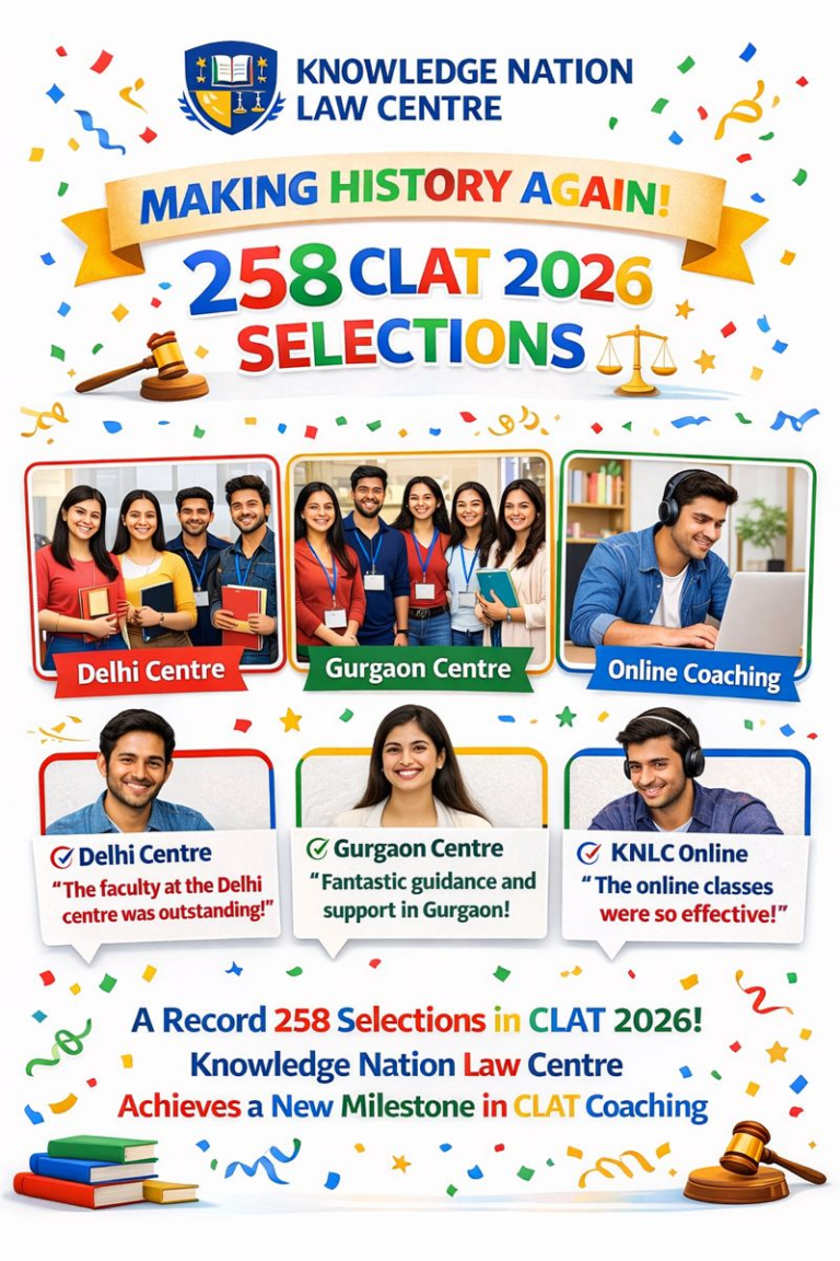 Knowledge Nation Law Centre's Results for CLAT 2026