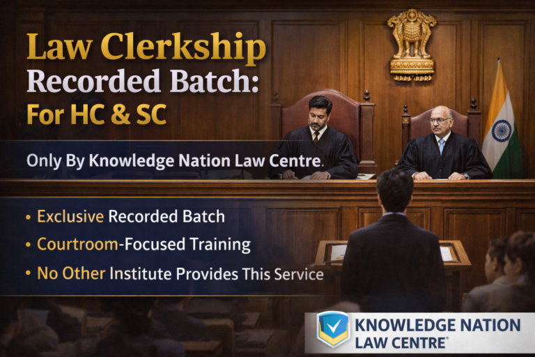 Law Clerkship Recorded Batch for HC & SC