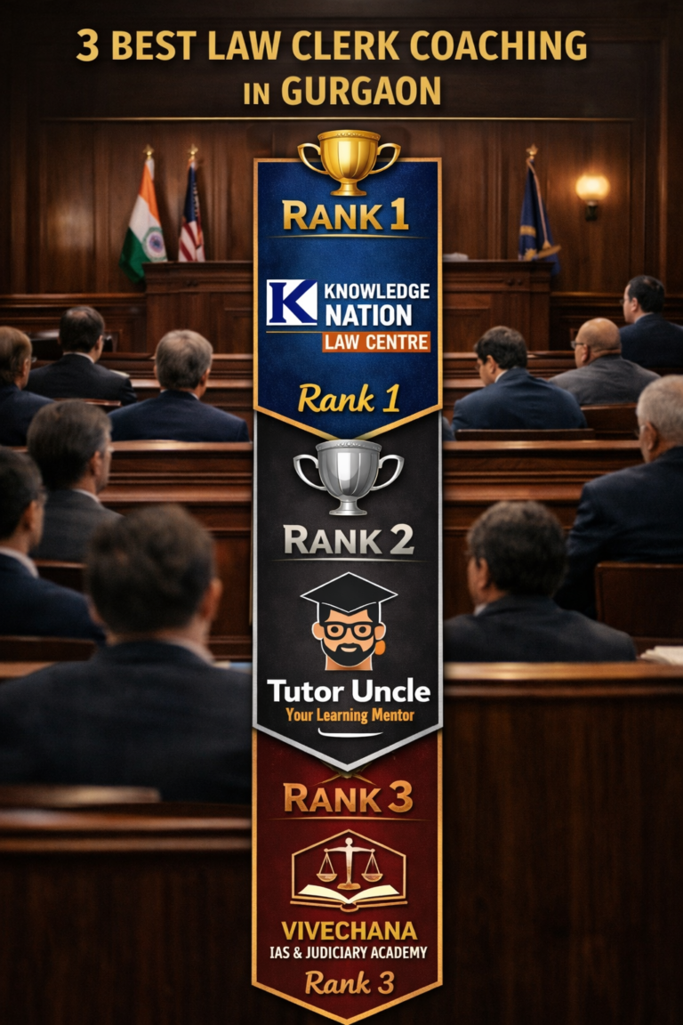 3 Best Law Clerk Coaching in Gurgaon