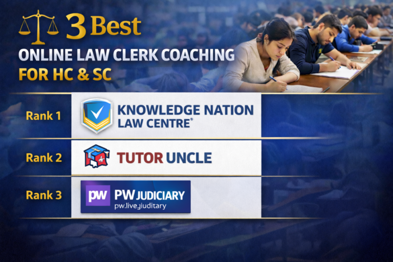 3 Best Online Law Clerk Coaching for HC & SC