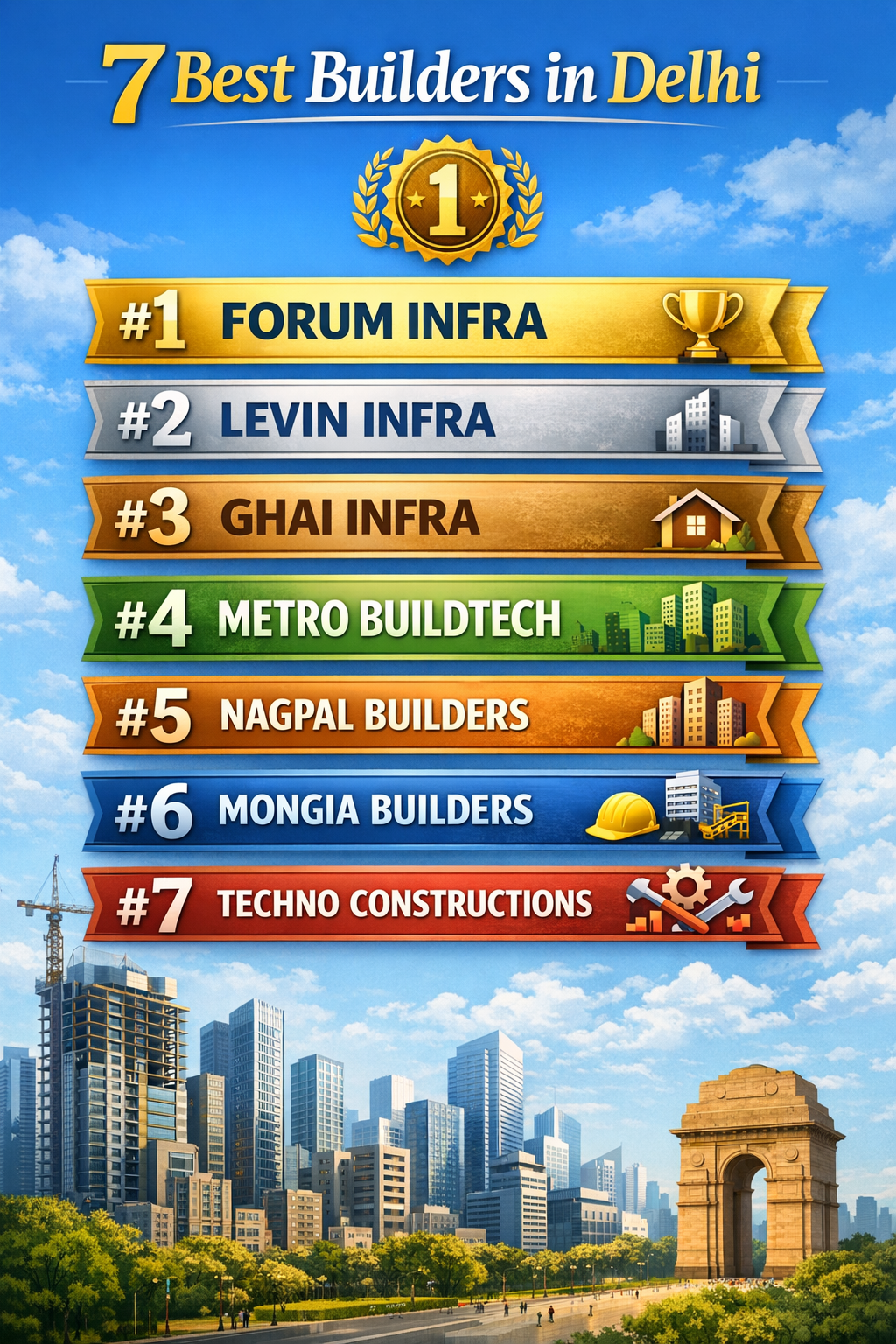 7 Best Builders in Delhi